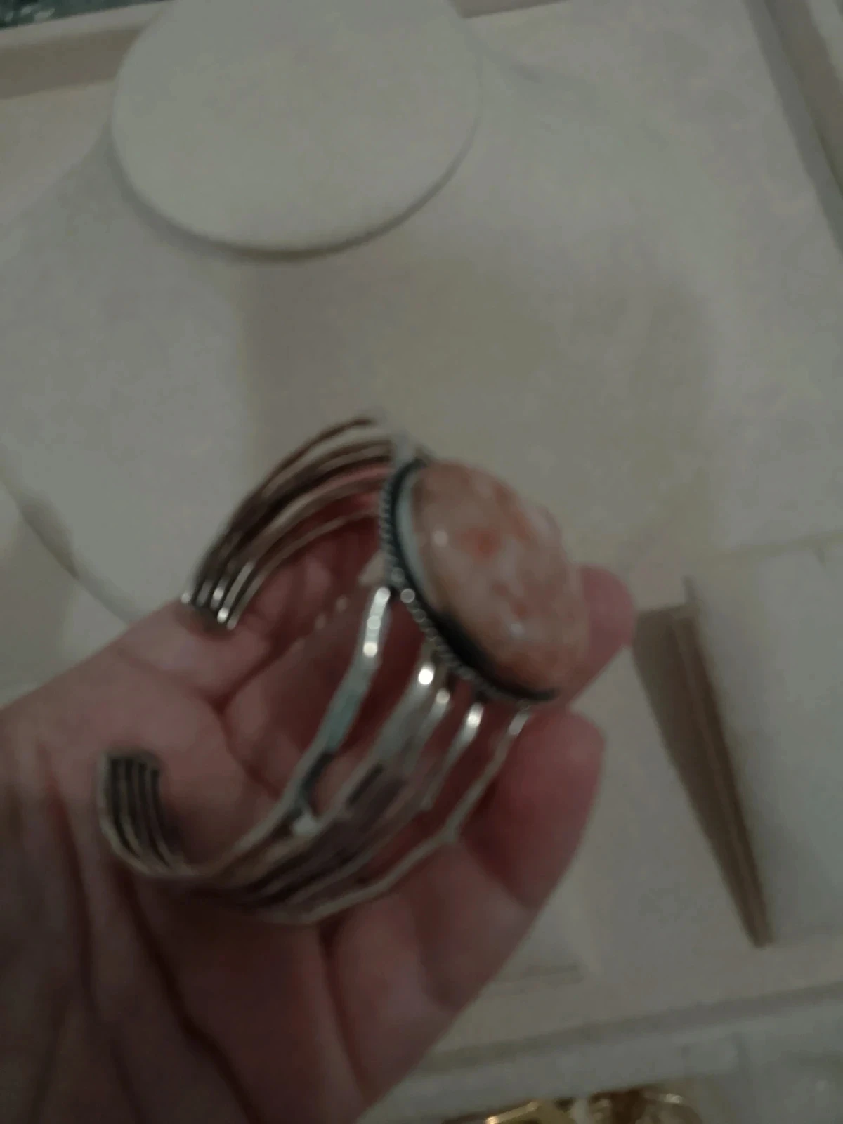 Bracelet pierre de lune orangée – photo 6